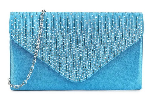 Womens Diamond Clutch Evening Crossbody Bag Wedding Party Prom Purse chainhandle - Picture 7 of 24