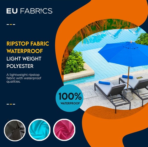 RIPSTOP FABRIC 2oz WATERPROOF Outdoor Lightweight Tear Resistant Kite Material - Picture 5 of 75
