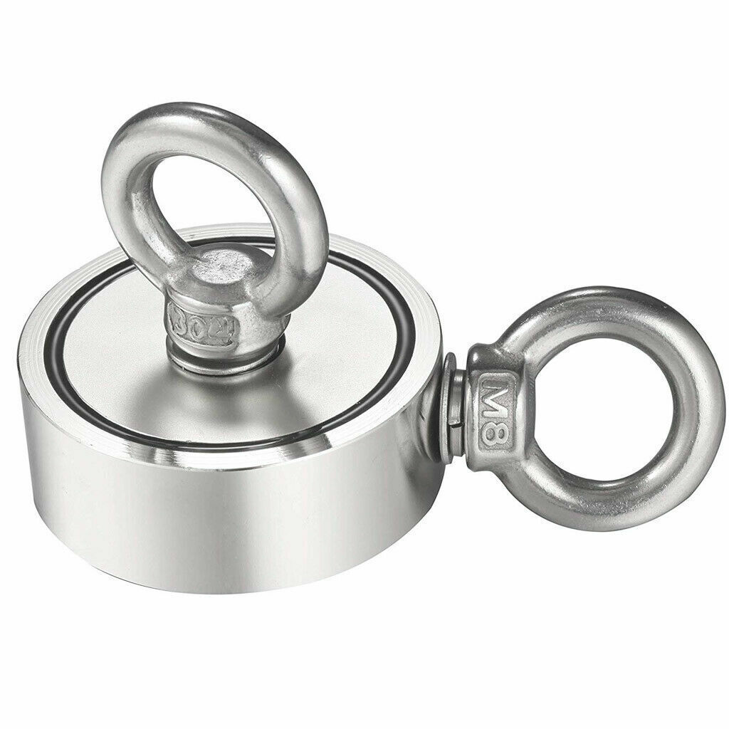 1500LBS Fishing Magnet Kit Searching Hunt Strong Power Neodymium + Rope ...