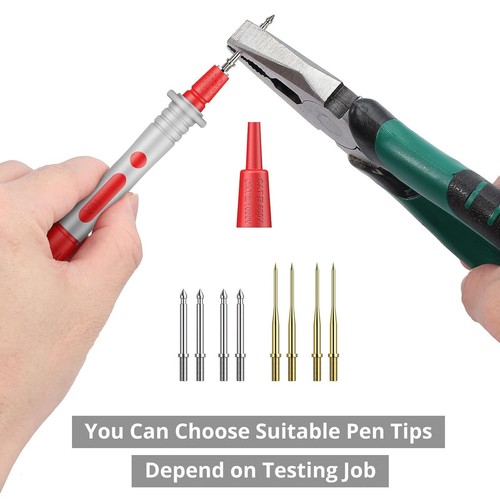 21 in 1 Multimeter Test Lead Kit Electrical Alligator Clip Test Probe Plug Set - Picture 5 of 11