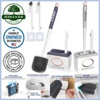 2 Pack Toilet Brush Holder Set Silicone Bristle Deep Cleaning Bathroom Access...