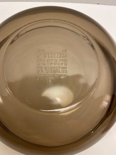 Corning PYREX 2L Glass Casserole Dish With Lid & Handles 024 Amber Brown - Picture 7 of 10