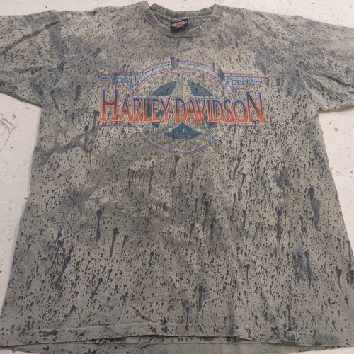 Vintage Harley Davidson T Shirt Tye Dyed Size L Single Stitched Made In USA - Picture 1 of 14