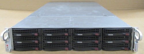 Supermicro Chasis 2x AMD Opteron 6168 1.9GHz 24 cores 144GB RAM H8DGU-F Server - Picture 1 of 5