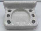 Vintage Ceramic Porcelain Tile In Bathroom Toothbrush Holder White Salt Pepper 