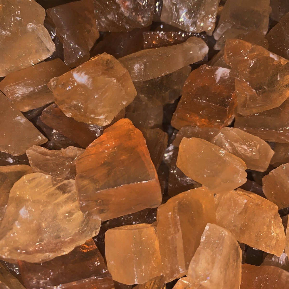1000 Carat Lot Of Natural Citrine & Calcite Rough Stones + FREE Faceted Gem