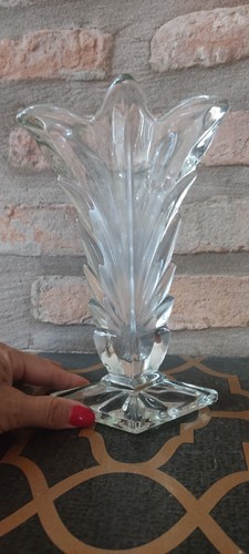 Vaso Cristallo Art Decò, Vintage, Appannato - Imagen 18 de 19