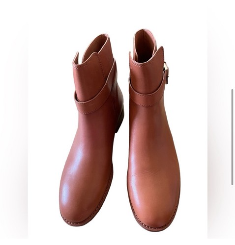 Tory Burch Brooke Size 8M Women’s Brown Leather Ankle Boots - Picture 5 of 10