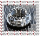 DUCATI 748 916 996 998 SILVER TITANIUM REAR AXLE CONE NUT BI-HEX 12 POINT DESIGN