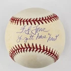 Frank Torre Signed & "You Gotta Have Heart" Inscribed Baseball. Braves. JSA