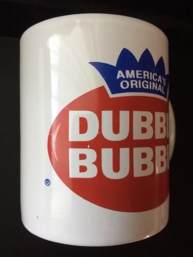 Double Bubble Chewing Gum Advertising Coffee Cup Mug White - Imagen 8 de 8