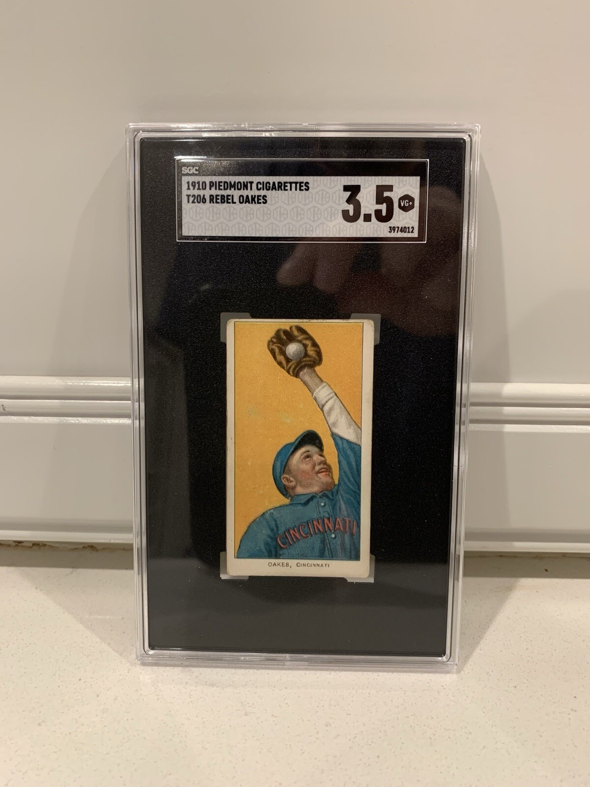 1910 T206 Sweet Caporal  Rebel Oakes  SGC 3.5 Cincinnati Reds/Stl. Cardinals