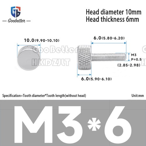 Knurled Thumb Screws M3 M4 Aluminum Alloy DIY Hand Tighten Grip Knob Bolts - Picture 17 of 69