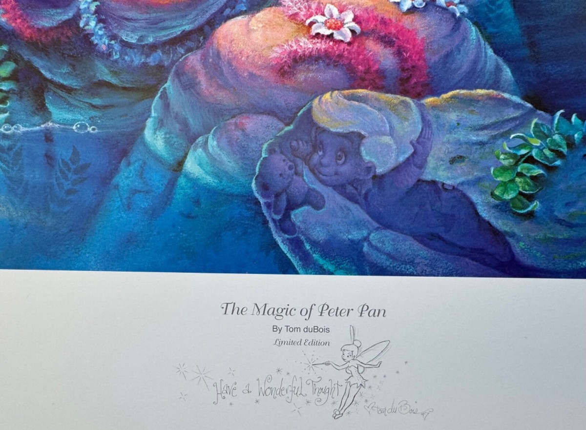 Tom duBois MAGIC OF PETER PAN Hand Signed Limited Edition