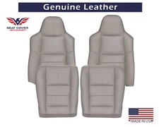 2008 2009 2010 Ford F250 F350 Lariat Replacement Leather Seat Covers In Gray