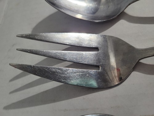 3-teiliges Servierset INTERNATIONAL STAINLESS CHINA - LÖFFEL, GABEL, SCHLAFLÖFFEL - Bild 16 von 17