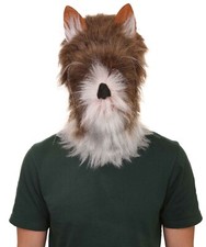 Furry Fox Collection  Men's White and Brown Straight Furry Fox Cosplay HM-1376