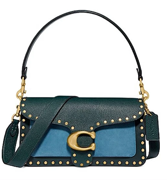 Coach Tabby 26 Leather Shoulder Bag Blue