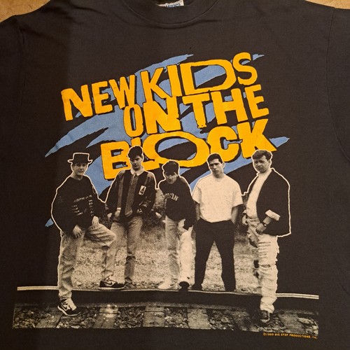 Vintage New Kids on the Block 1989 Sold Out Tour Single Stitch T-Shirt Sz L USA - Picture 4 of 8