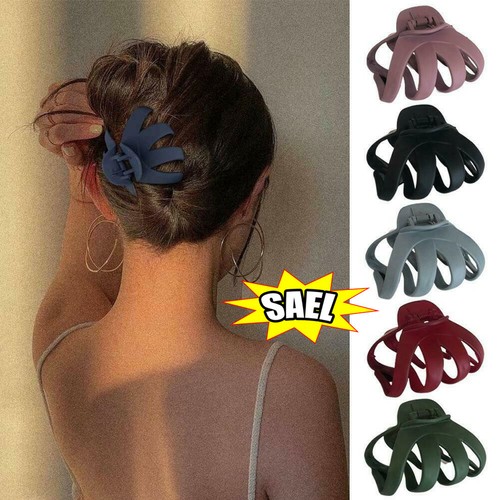 Groß Griff Haarklammer Haarklemmen Octopus Clips Damen Haarspangen Haar ≌ - Picture 1 of 18