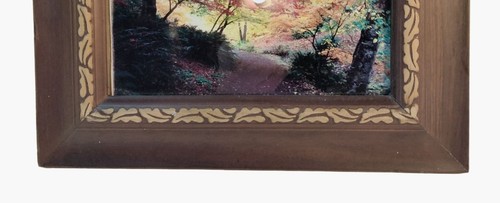 Autumn Pathway Photo Art Print Wood Picture Frame Fall Foliage Leaf Colorado - Picture 11 of 24