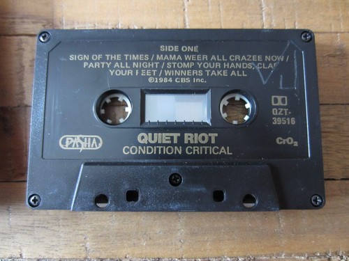 QUIET RIOT '84 canadian CBS cassette CONDITION CRITICAL play tested TAPE Ex - Picture 2 of 7