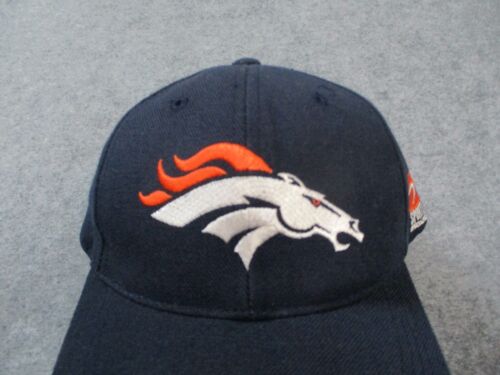 VINTAGE Denver Broncos Hat Cap Mens One Size Blue Sports Specialties Plain Logo - Picture 2 of 14
