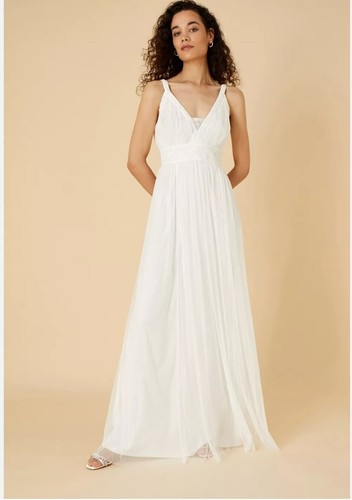 MONSOON Ivory Wedding Dress UK 14 BNWT- Was £309