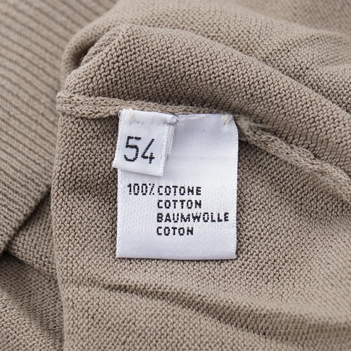 Cruciani Slim-Fit Taupe Green-Beige Knit Cotton Sweater XL (Eu 54) NWT - Picture 5 of 5