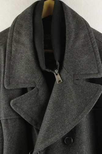 Inner Mens Zipper Grigio Reefa Up1rl Xl Great Coat New Wool British Burton Blend qp5YyxwXF