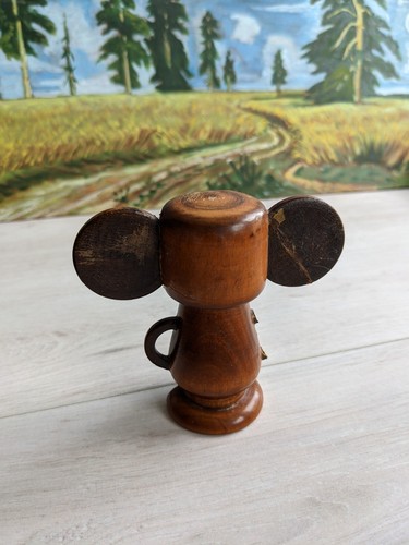 Soviet Cheburashka Toy Wood Vintage - Picture 3 of 12