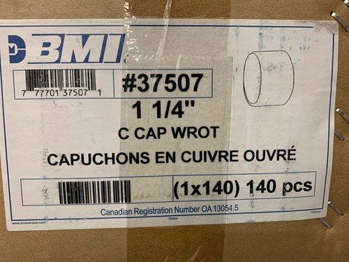 15ea 1-1/4 SWEAT COPPER CAP plumbing - individually bagged caps **NEW PRICE** - Picture 2 of 4