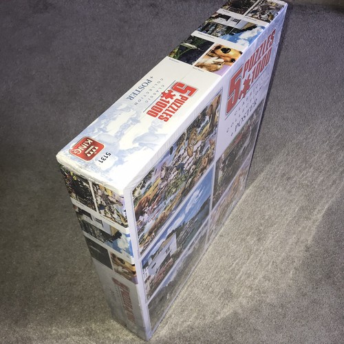 Rompecabezas King Classic Collection 5 x 1000 piezas + carteles NUEVO gatos animales - Imagen 6 de 12