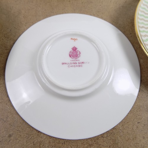 10 Minton Demitasse Cups & Saucers H4546 Spaulding Gorham Chicago Art Deco - Picture 6 of 6