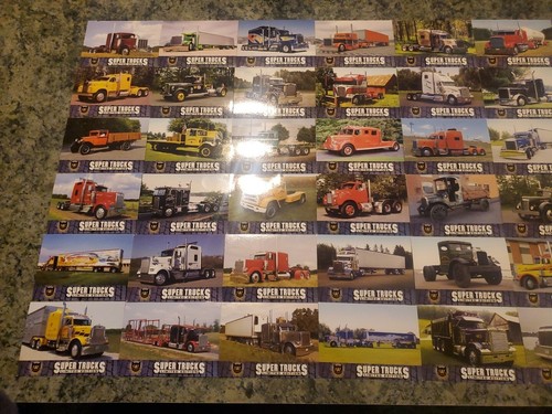 Scala CAT SuperTruck Edizione Limitata Serie 9 Set Completo 60 Carte Semi Camion - Foto 6 di 7