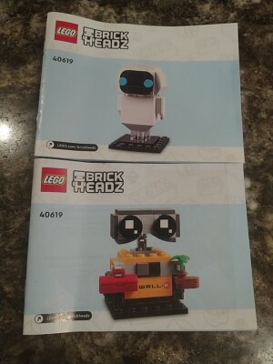 Lego Brickheadz 40619 Wall-E & Eve Instruction Manuals Only