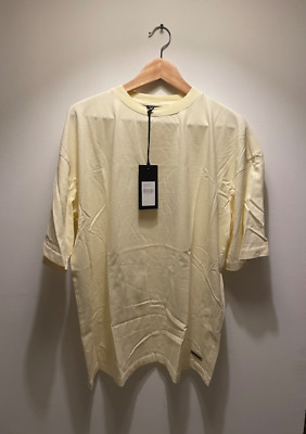 EIGHTYFIVE Heavy T-Shirt Lemon Washed im Oversized Look L NEU MIT ETIKETT