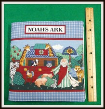 NOAH'S ARK - Completed Cotton Cloth Fabric Child Soft Book Baby Gift