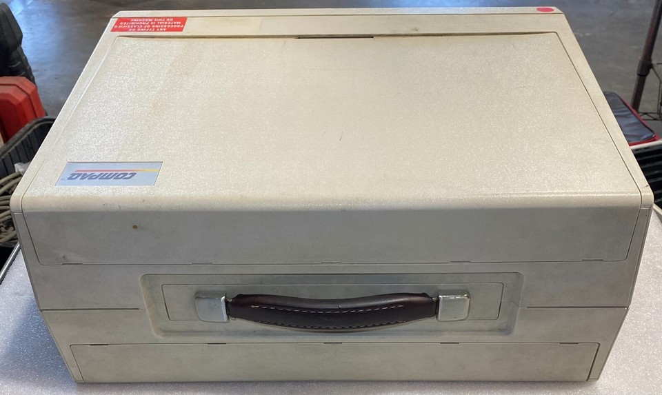 Compaq Portable Computer Luggable 120V 2A 60Hz W/Keyboard (READ) | eBay