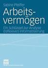 Arbeitsvermogen by Sabine Pfeiffer (Paperback / softback, 2004)