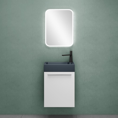 Badmöbel set Gäste Wc Waschbeckenunterschrank Waschtisch mit Unterschrank Pisa - Bild 15 von 32