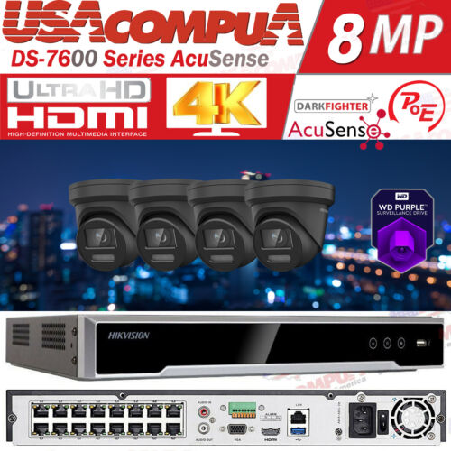 Hikvision 4K 16CH Security CCTV System Kit 8MP Built in Audio ColorVu Camera Lot - Picture 11 of 21