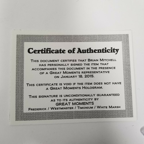 Brian Mitchell Washington Redskins autograph auto signed 8x10 Photo COA NFL - Picture 5 of 5