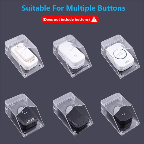 PC Waterproof Doorbell Cover, Transparent Rainproof Wireless Doorbell Waterpr... - Picture 5 of 9