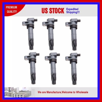 6PC IGNITION COIL KKA1544 for 2006 2007 2008 2009 2010 KIA SEDONA 3.8L V6
