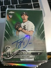  2018 Topps Chrome Rookie Autographs Green Refractors Tyler Danish/99 ! kc22!