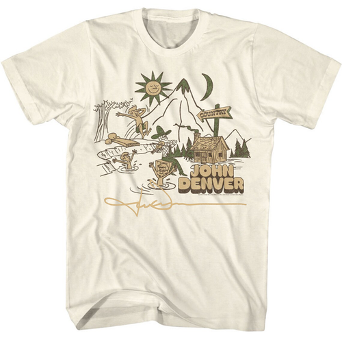 John Denver Folk Music Gift For Fan T-Shirt Full Size S-5XL