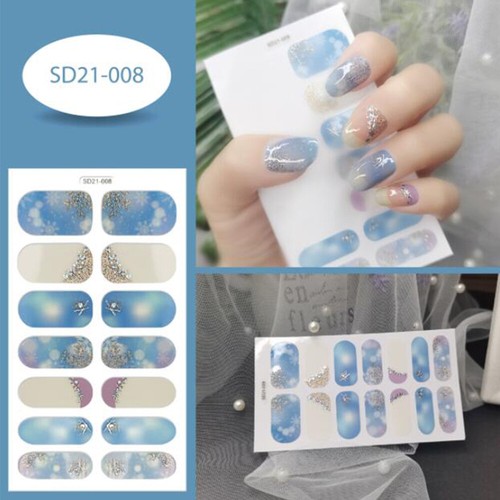 14 Styles Nail Art Full Size Stickers Decals Fashion Self-Stick Decor Convenient - Picture 11 of 17