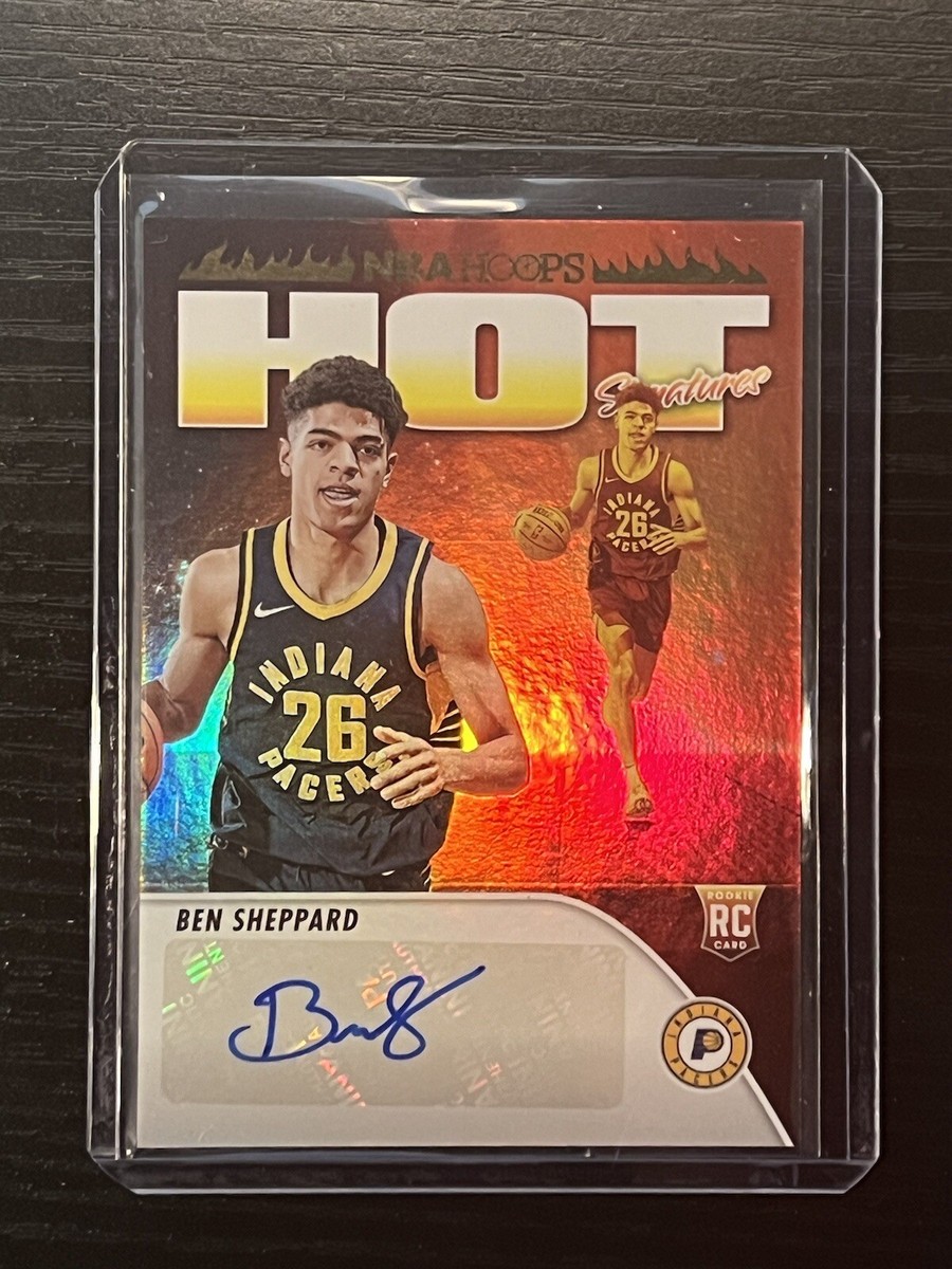 BEN SHEPPARD Green Hot Signatures! 2023-24 PANINI HOOPS HSR