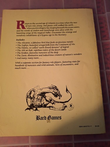 The Bestiary: A Compendium of Creatures & Beings from the Lost World of Atlantis - Picture 2 of 3